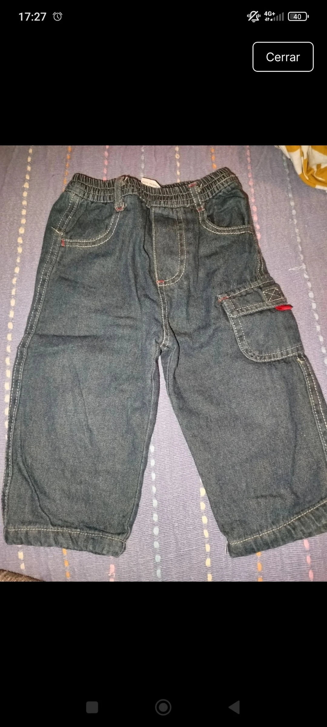 Pantalón vaquero largo 12-18 meses